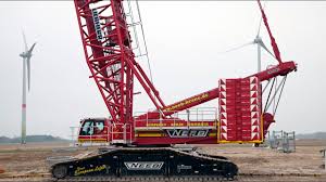 Liebherr Lr 1600 2 Crawler Crane During Wind Turbine Erection