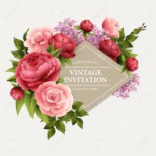 Dovrebbe adattarsi a un piccolo e probabilmente. Vintage Greeting Card With Blooming Flowers Royalty Free Cliparts Vectors And Stock Illustration Image 50353191