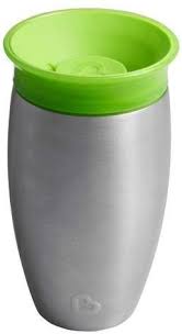 Munchkin Miracle 10oz Stainless Steel 360 Sippy Cup Is Really A Freakin Miracle No Spills I Stick It In My Bag With With Images Toddler Cup Kids Cups Baby Cups