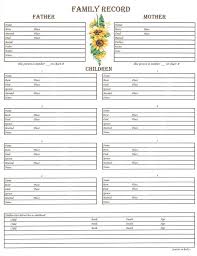 Family Downloadable Family Group Chart 1 Family Tree