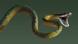 Example Of Low Poly Style On A Snake Low Poly Snake Poly