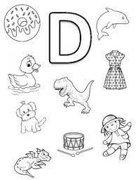 letter d coloring page