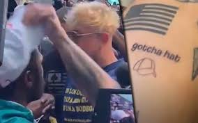 Eva marie uzcategui/afp via getty images jake paul responded to getting punched for stealing floyd mayweather jr.'s hat by getting a tattoo to commemorate the moment. Jake Paul Gets Gotcha Hat Tattoo To Remember His Floyd Mayweather Brawl