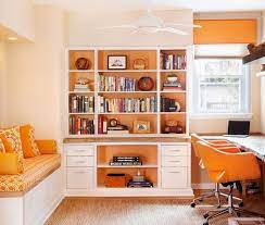 Sandfarbe Und Orange Farbakzente Im Jugendzimmer Innenarchitektur Wandfarben Ideen Wandfarbe