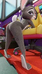 1girls 3d anthro ass disney female female only fever-dreamer flat  chest furry judy hopps looking at viewer nude pinup rabbit smile solo  zootopia zootropolis 