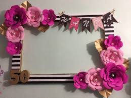 Pink flowers are a beautiful option for a variety of occasions — browse our collection of pink flowers ranging from baby pink blooms to hot fuschia florals. Black Stripes And Paper Flowers In Hot Pink And Pink Photo Booth Baby Shower Photo Booth Props Paper Flowers Baby Shower Photo Booth