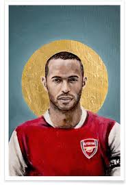 The arsenal legend will no longer be a part of the bbc's coverage for the upcoming tournament. Football Icon Thierry Henry Poster Juniqe