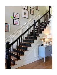 These clever storage and organization and home improvement projects will take your steps to the next level. Black Painted Balusters Stained Handrail Looking For Pics