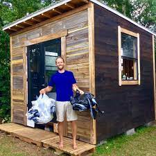 Rob Greenfield On Instagram The Tiny House Is In The Completion Stages And What You See In My Hands Is All The T Shed To Tiny House Diy Tiny House Tiny