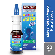 It's offered every year as a nasal spray to children to help protect them against flu. Betadine Kids Cold Defence Nasal Spray 20ml Alpro Pharmacy