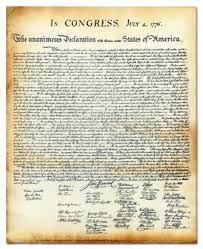 Text of the declaration of independence. Is It Real