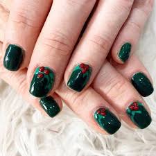 Paint the bottom part of your nails in black and add white dots. 49 Festive Christmas Nail Art Ideas 2020 Easy Holiday Nail Designs Allure
