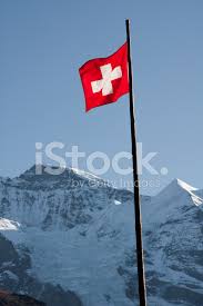 The white cross is known as the swiss cross. Shvejcarskij Flag S Snow Capped Pik Stokovye Fotografii Freeimages Com