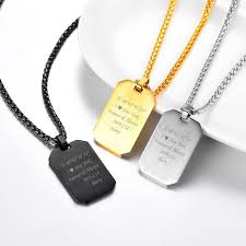 Engravable 14k yellow gold heart pendant or charm. Personalized Dog Tag Necklace Free Engraved Custom Text 18k Gold Plated Stainless Steel Men Jewelry Dog Tag Necklace Dog Tags Engraved Dog Tags