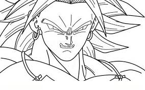 Les presentamos las nuevas invitaciones de dragon ball super broly gratis para cumpleaños broly está en el punto de mira: Imagen De Broly Para Pintar Coloring And Drawing