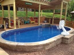 Pin By Chanda Ricks On Pools Oval Pool In Ground Pools Backyard Pool