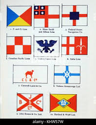 Illustration depicting the House Flags ...