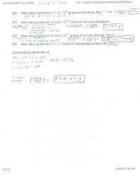 Mole Gram Conversion Worksheet Kids Activities