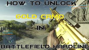 We should unlock weapons and attachments by doing challenges and level up. Unlock Gold Camo In Battlefield Hardline Rectify Gamingrectify Gaming