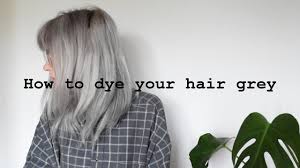 Here are our tips for the best colors to complement gray hair. How To Dye Your Hair Grey Makki Professional Hair Colouring Mask Grey Youtube