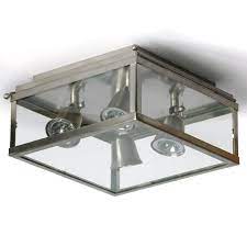 Captivating ceiling lights & pendants to spark conversation and make a statement. Box Ceiling Light With 4 Spotlights Vitrine Fleur Brass And Glass Casa Lumi