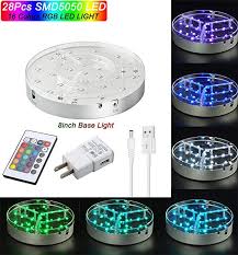 Color Led Vase Light Kitosun Led Light Rechargeable Battery Powered Reusable Led Light Base For Halloween Party Wedd Vase With Lights Led Lights Wedding Vases