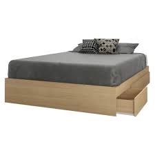 Drawers run smoothly on metal roller glides and create a unique, cleverly designed modern media room with prepac's television and entertainment furniture. Stockholm 3 Drawer Storage Bed Full Natural Maple Nexera Target