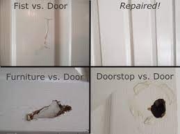 The cost to replace an entire interior door frame is $113 to $222, or between $7 to $14 per linear foot. How To Fix A Hole In A Hollow Core Door 7 Steps With Pictures Instructables