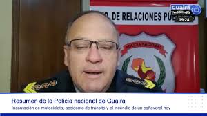 Resumen del Informe Policial del Guairá.