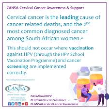 3 jul 2017 09:12 in response to laurap. Cervical Cancer Cansa The Cancer Association Of South Africa Cansa The Cancer Association Of South Africa