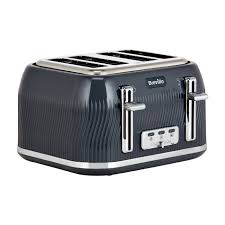 Hence, i use it in place of my $17,000 aga oven and i no longer have a toaster. Breville Vtt892 Flow 4 Slice Toaster Grey Appliances Direct
