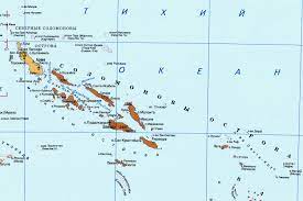 Соломоновы острова на карте