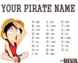 Pirate Name Generator Tag Archives One Piece Pirate Name Generator Pirate Names Pirate Name Generator Name Generator