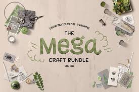 Download 2000+ high quality free fonts from basic, sans serif, script, monoline, calligraphy, numeric and more. The Mega Craft Bundle Xii Designbundles In 2020 Font Bundles Crafts Free Design Resources