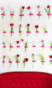 Masking tape or glue dots. My Diy Floral Wall Backdrop I Spy Diy