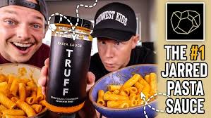 Eating $15 Black Truffle Pomodoro Pasta Sauce from Truff Hot Sauce