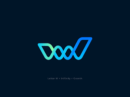 W Infinity Growth For Sale Lettering Logo Design Letter W