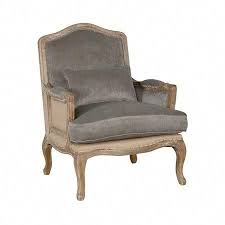 Deconstructed French Bergere Velvet Chair Wohnzimmer