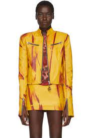 Mowalola Ssense Uk Exclusive White Leather Kumbi Jacket Ssense Clothes Design Women Luxury Streetwear