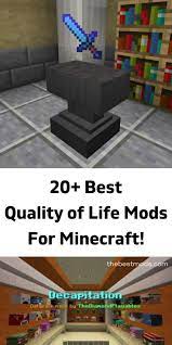 · mouse tweaks · easier villager trading · sound filters · controlling (easy for rebinding keys) · keyboard . 20 Best Quality Of Life Mods For Minecraft Minecraft Mods Minecraft Mod