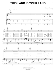 Gdthe sun comes shining as i was strolling. Woody Guthrie This Land Is Your Land Sheet Music Pdf Notes Chords Country Score Guitar Chords Lyrics Download Printable Sku 80718