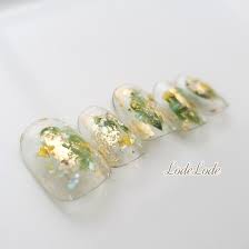 振袖ネイル kenran うぐいす ネイル 緑 ネイル シンプル 成人式 ネイル シンプル