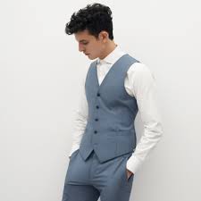 Our collection of blue safety vests also includes more deluxe styles like the blue public service vests, and the incident command safety vests. Light Blue Suit Vest Suitshop