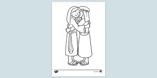 Ruth and naomi coloring page. Bible Colouring Page Of Ruth And Naomi Ks1 Resources