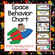 Outer Space Themed Behavior Clip Chart