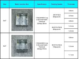 Metal Electrical Box Dimensions Get Rid Of Wiring Diagram