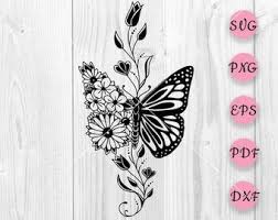 Free Free 154 Butterfly Rose Svg SVG PNG EPS DXF File