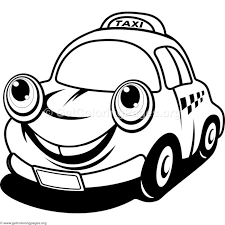 They contain main characters from pixar movie i.e. Download For Free Cute Cartoon Taxi Car Coloring Pages Coloring Coloringbook Coloringpages Cars Free Printable Coloring Coloring Pages Cars Coloring Pages