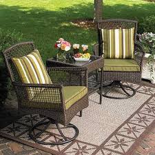 Better Homes And Gardens Bali Island 3 Piece Swivel Rocking Bistro Set Outdoor Bistro Set Bistro Set Outdoor Decor