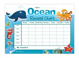 ocean animals reward chart in colour ichild